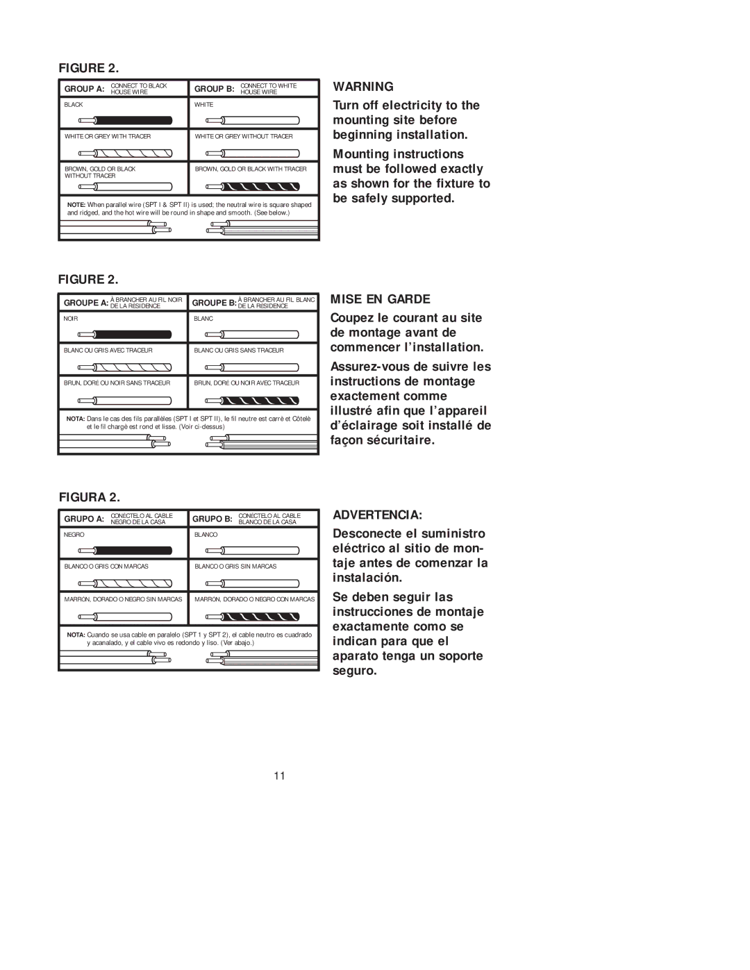 Westinghouse 100405 owner manual Mise EN Garde 