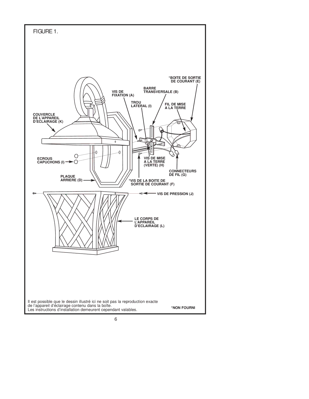 Westinghouse 100405 owner manual Les instructions d’installation demeurent cependant valables 