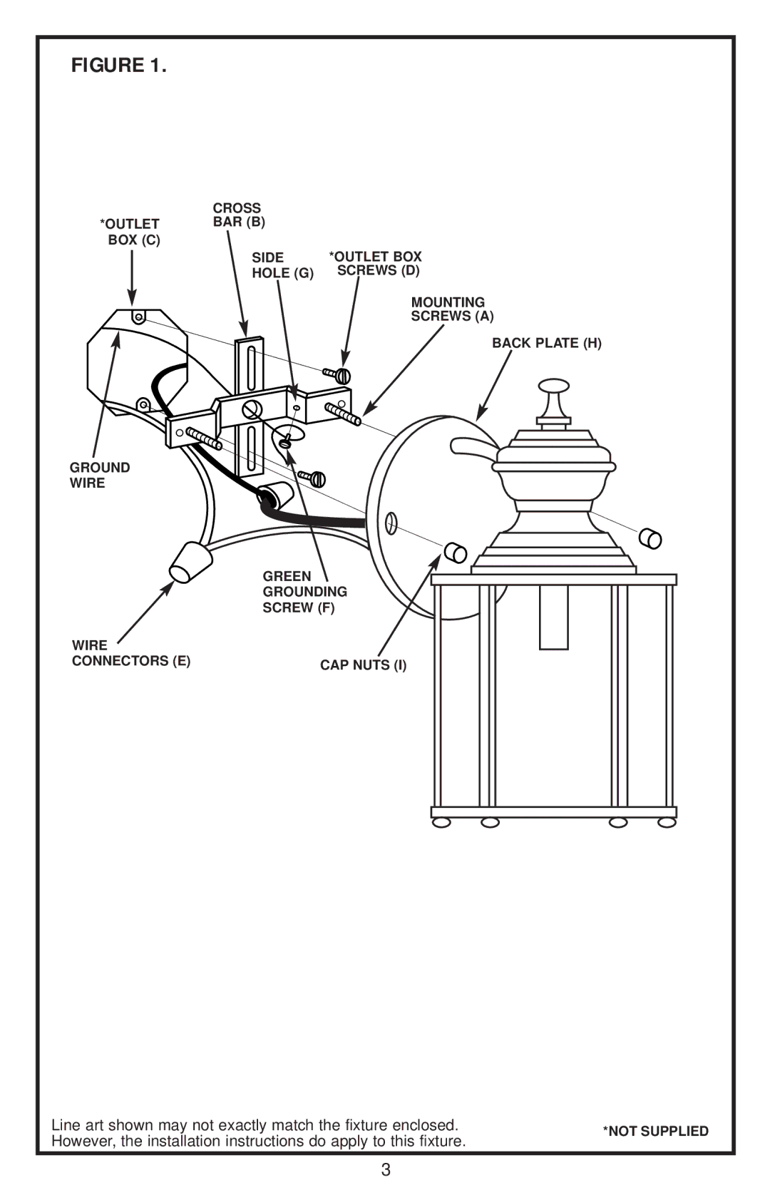 Westinghouse 11704 owner manual Line art shown may not exactly match the fixture enclosed 