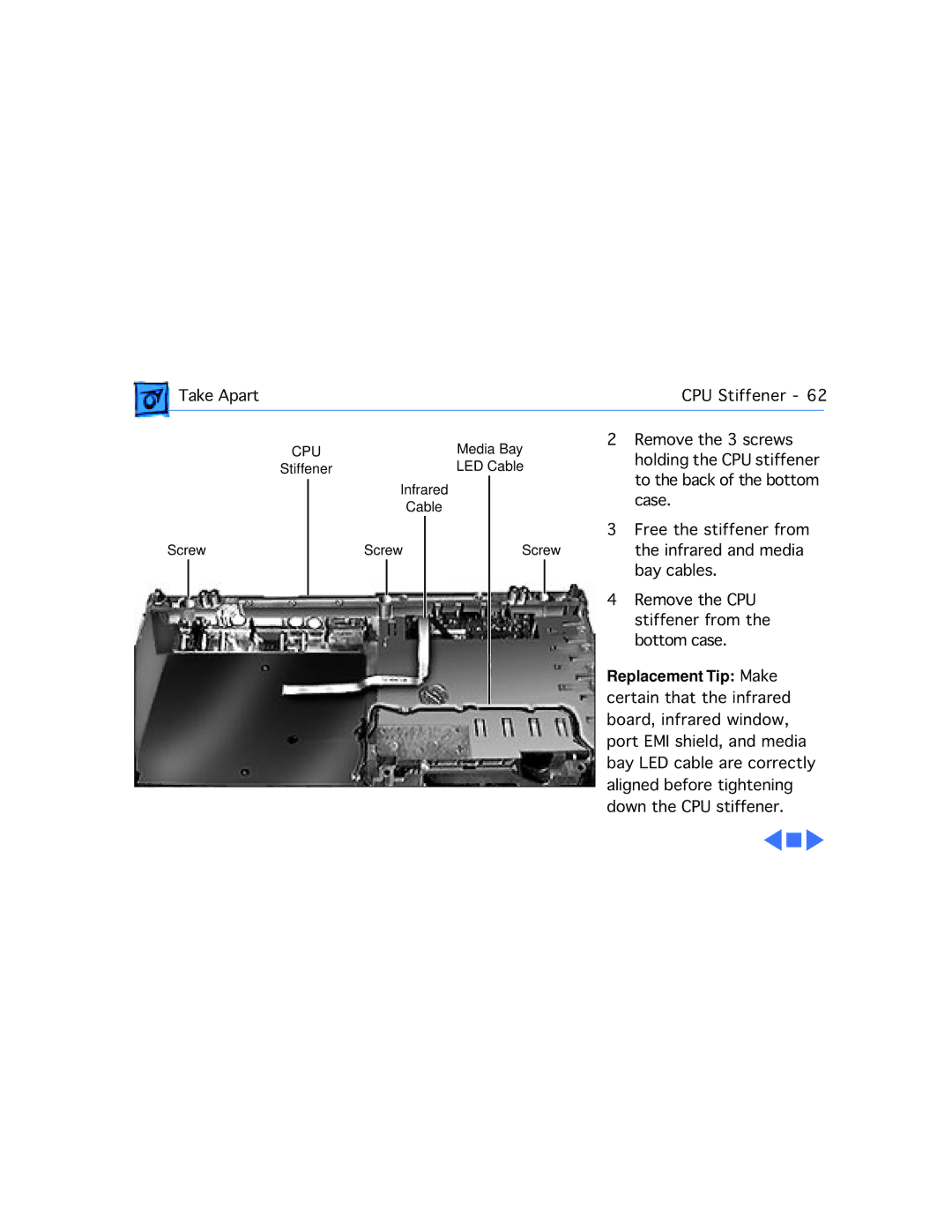 Westinghouse 190/5300 manual Take Apart CPU Stiffener 