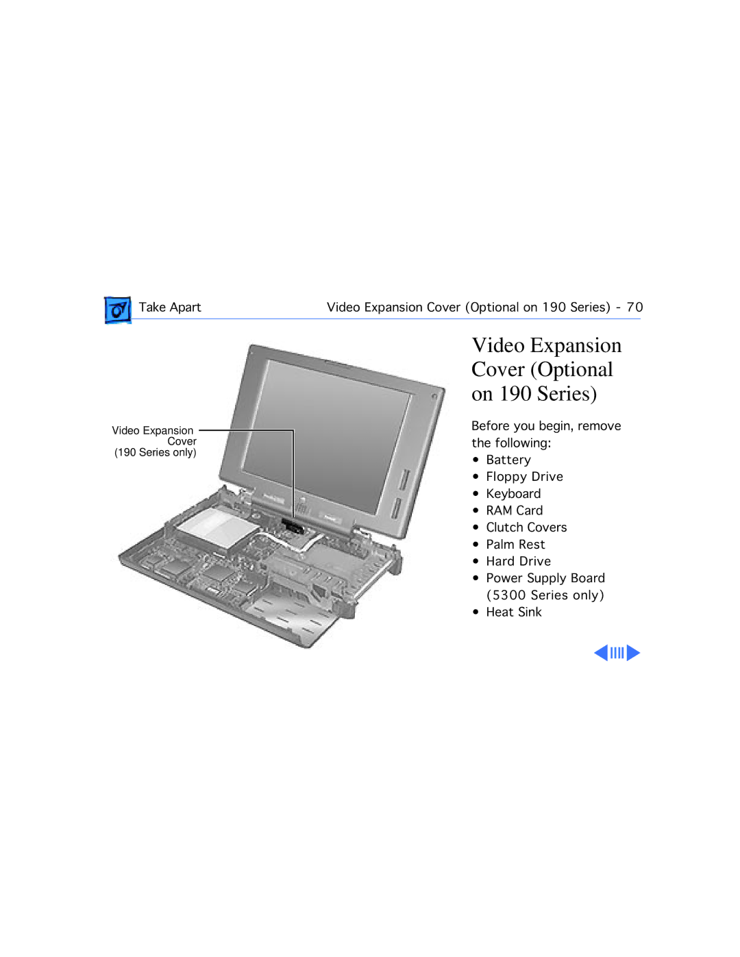 Westinghouse 190/5300 manual Video Expansion Cover Optional on 190 Series 