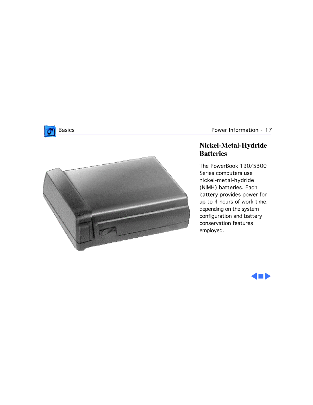 Westinghouse 190/5300 manual Nickel-Metal-Hydride Batteries 