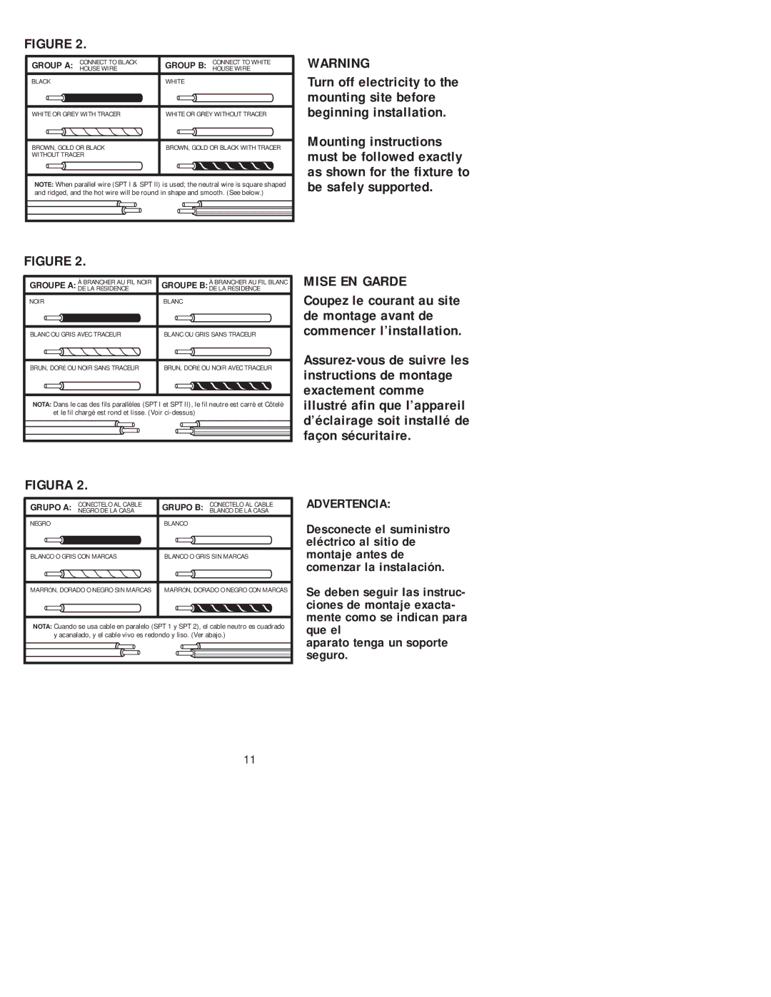 Westinghouse 20204 owner manual Mise EN Garde, Group a 