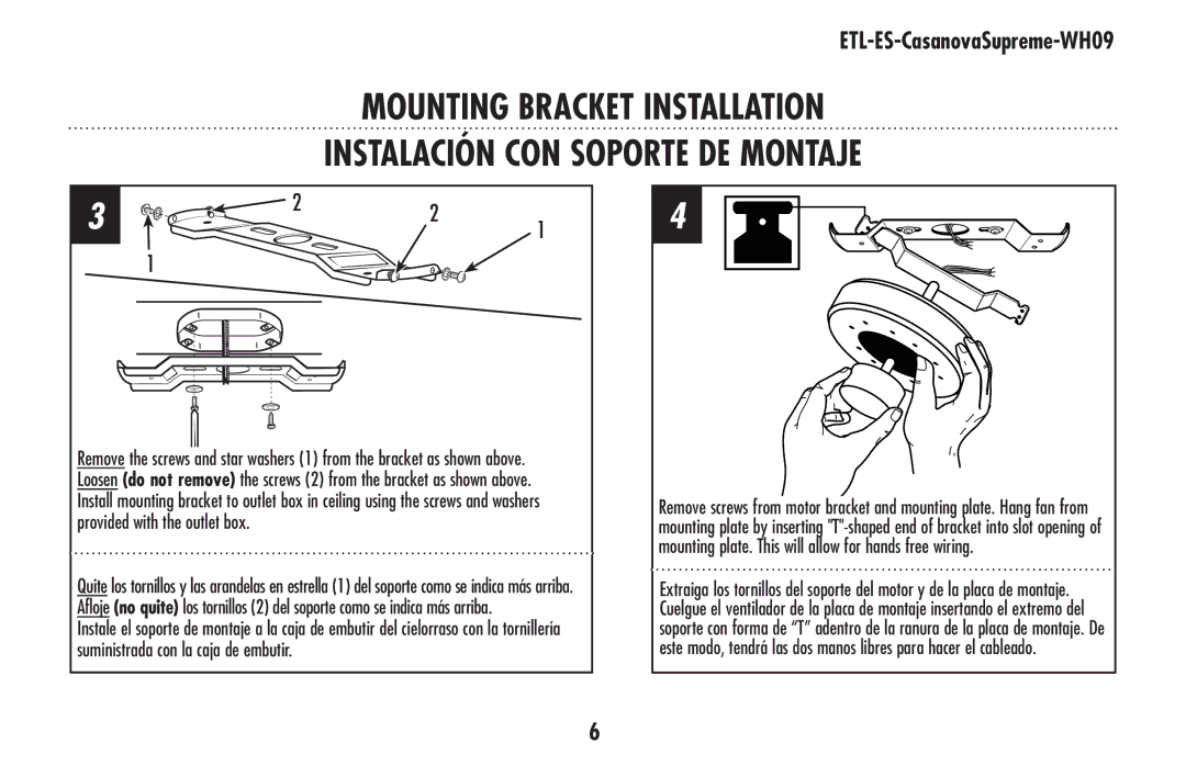 Westinghouse 78126 owner manual ETL-ES-CasanovaSupreme-WH09 