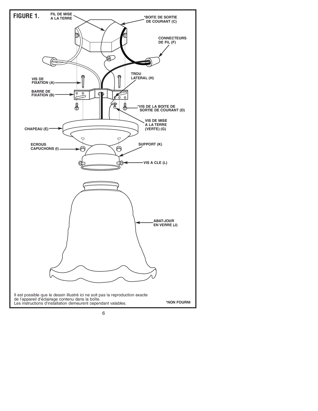 Westinghouse 81104 owner manual Les instructions d’installation demeurent cependant valables 