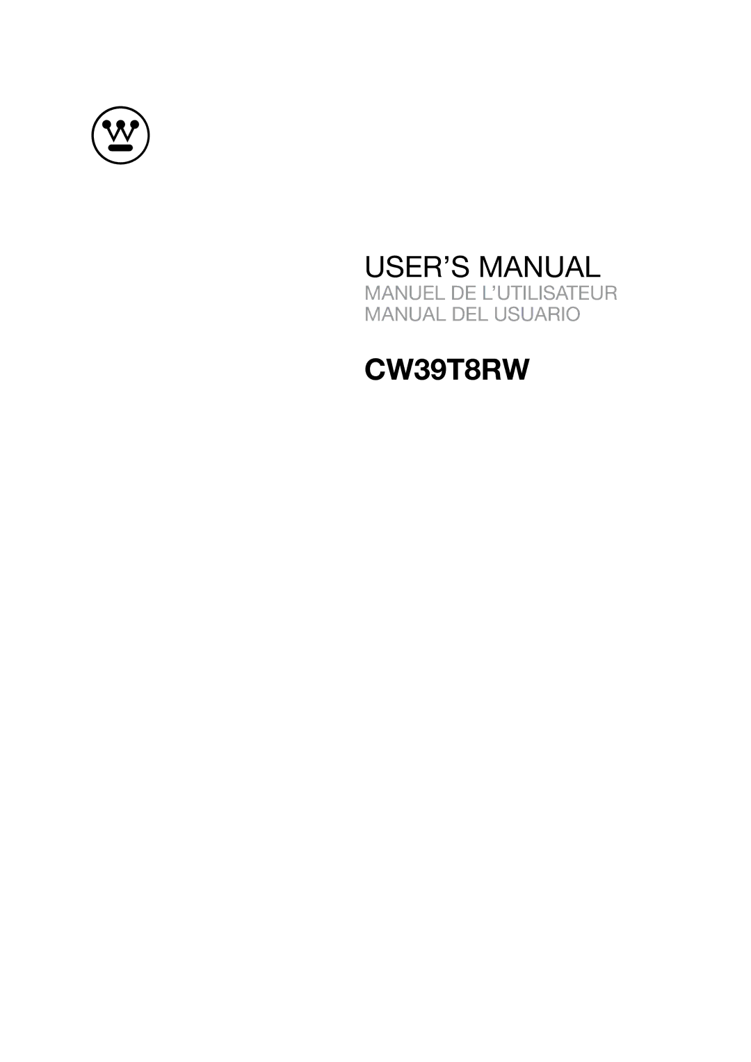 Westinghouse CW39T8RW user manual 