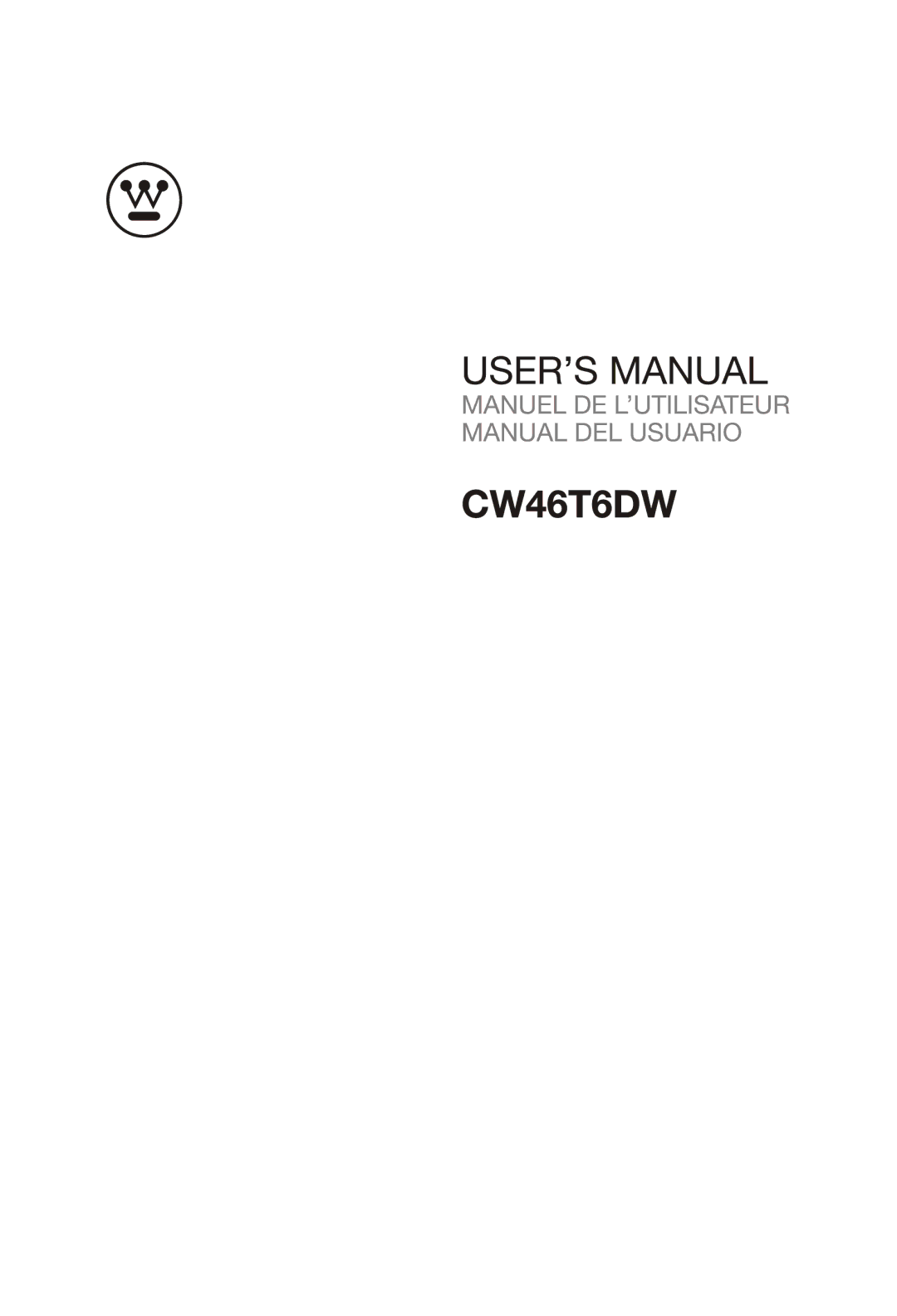 Westinghouse CW46T6DW manual 