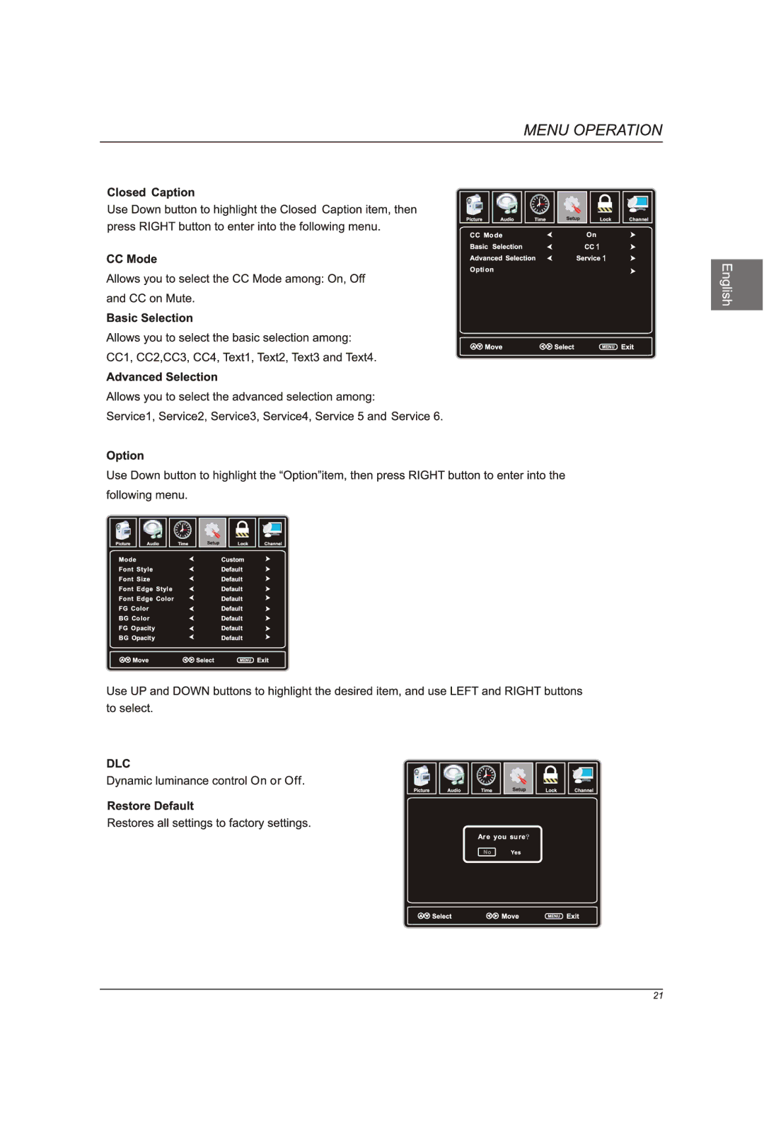 Westinghouse CW46T6DW manual 