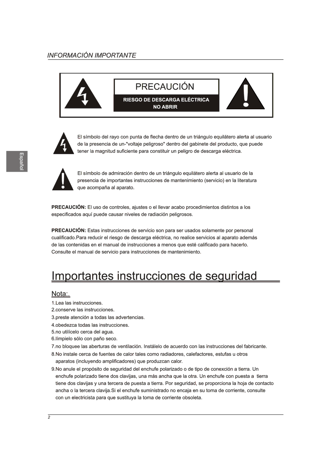 Westinghouse CW46T9FW manual 