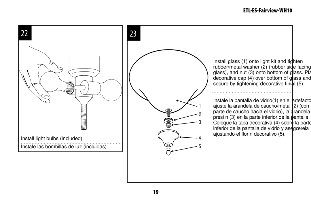 Westinghouse ETL-ES-Fairview-WH10 manual 