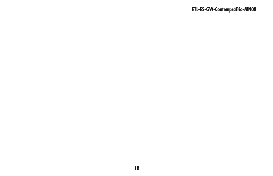 Westinghouse ETL-ES-GW-ContempraTrio-MN08 owner manual 