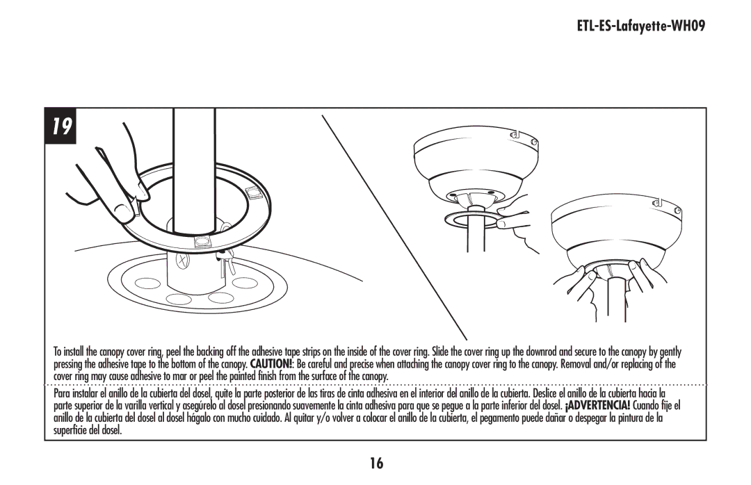 Westinghouse ETL-ES-Lafayette-WH09 owner manual 