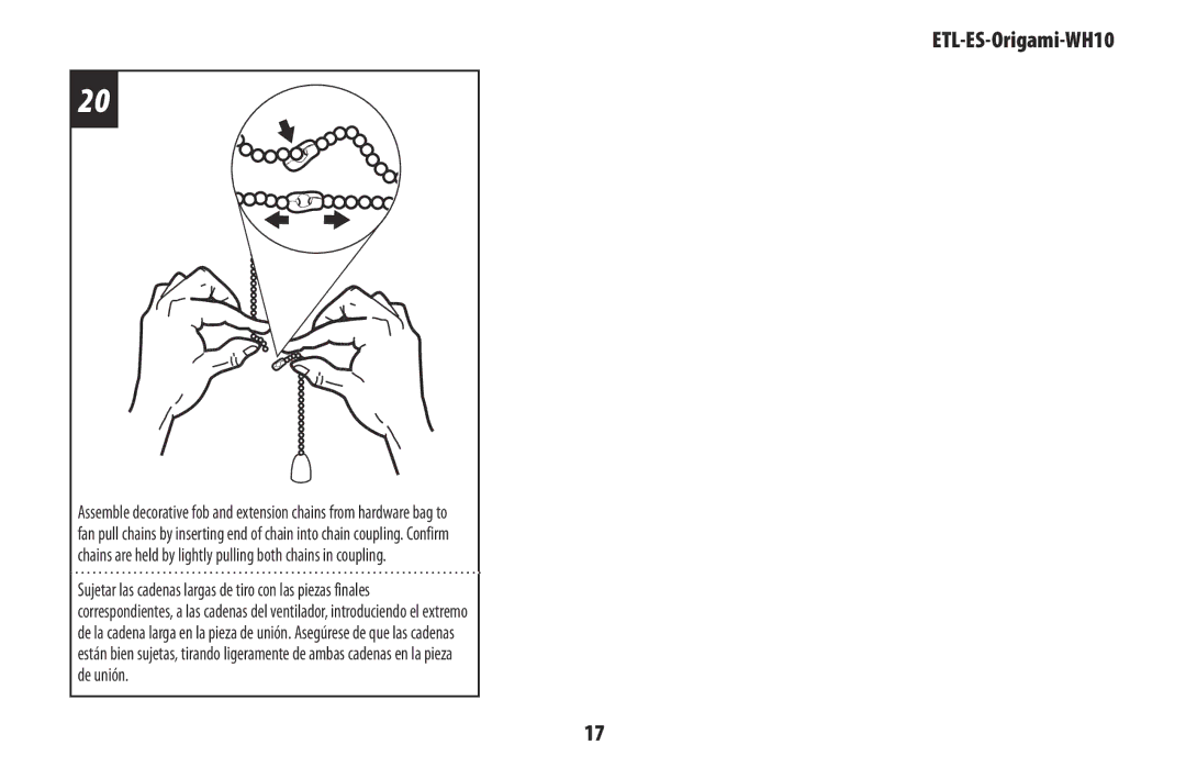 Westinghouse ETL-ES-Origami-WH10 owner manual 