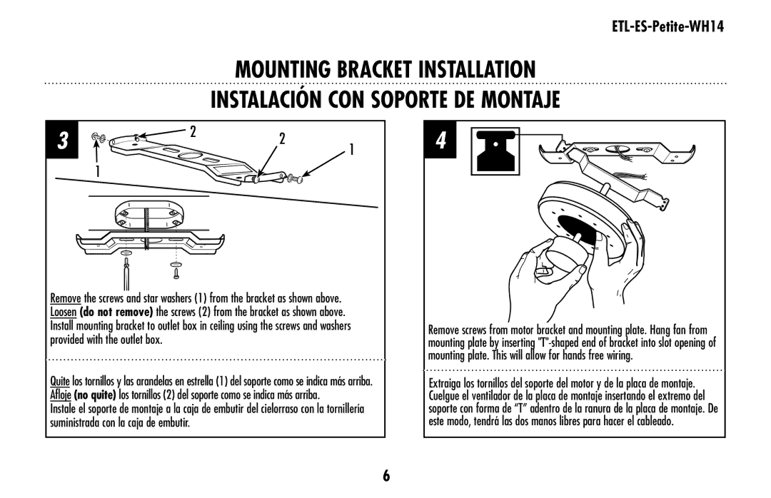 Westinghouse ETL-ES-Petite-WH14 owner manual 