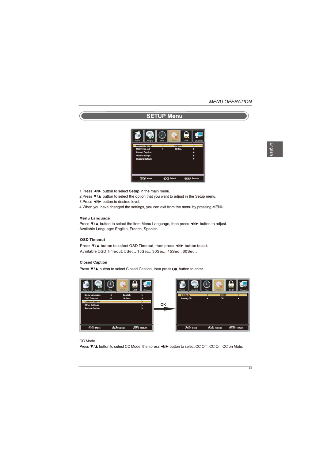 Westinghouse EUM24F1G1 user manual Lock 