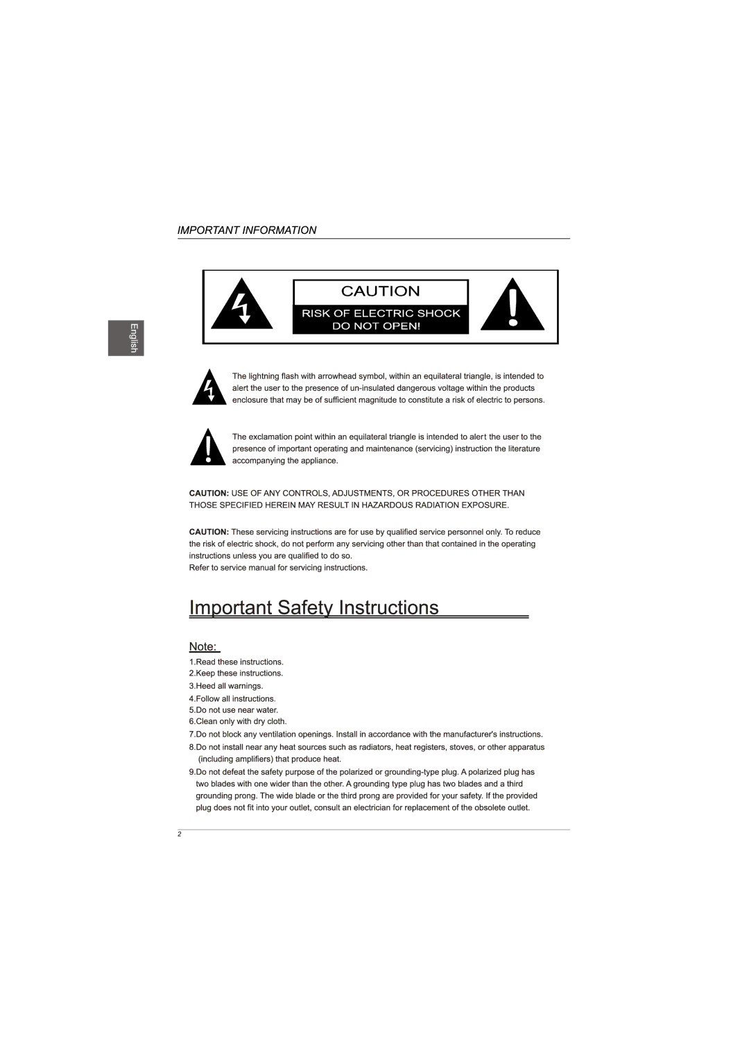 Westinghouse EUM24F1G1 user manual 