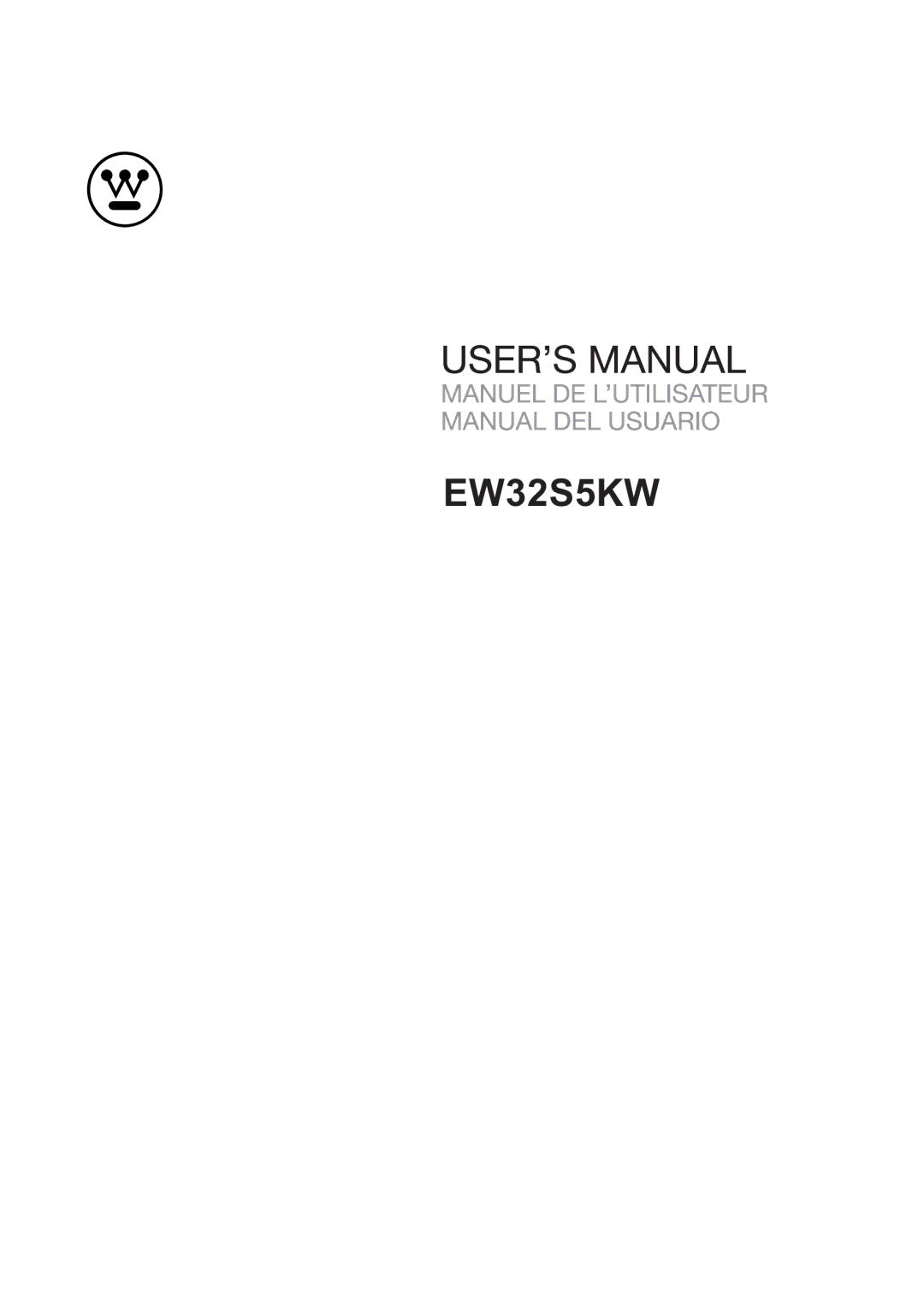 Westinghouse EW32S5KW manual 