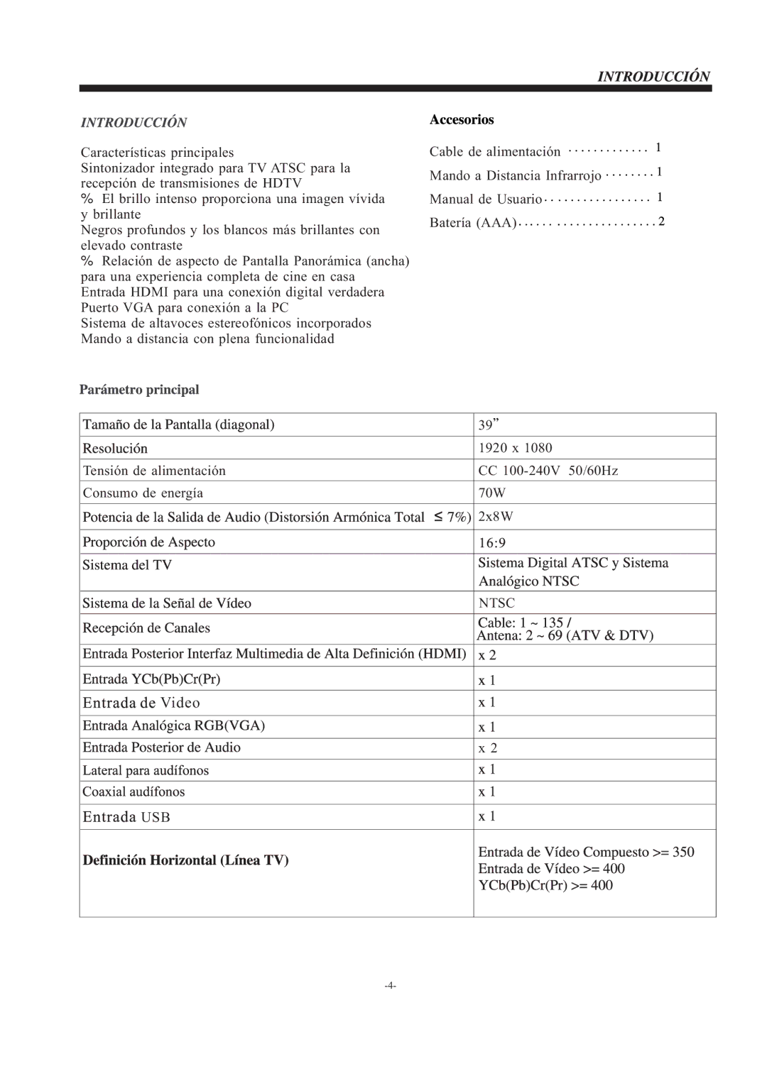 Westinghouse EW39T5KW manual Video 