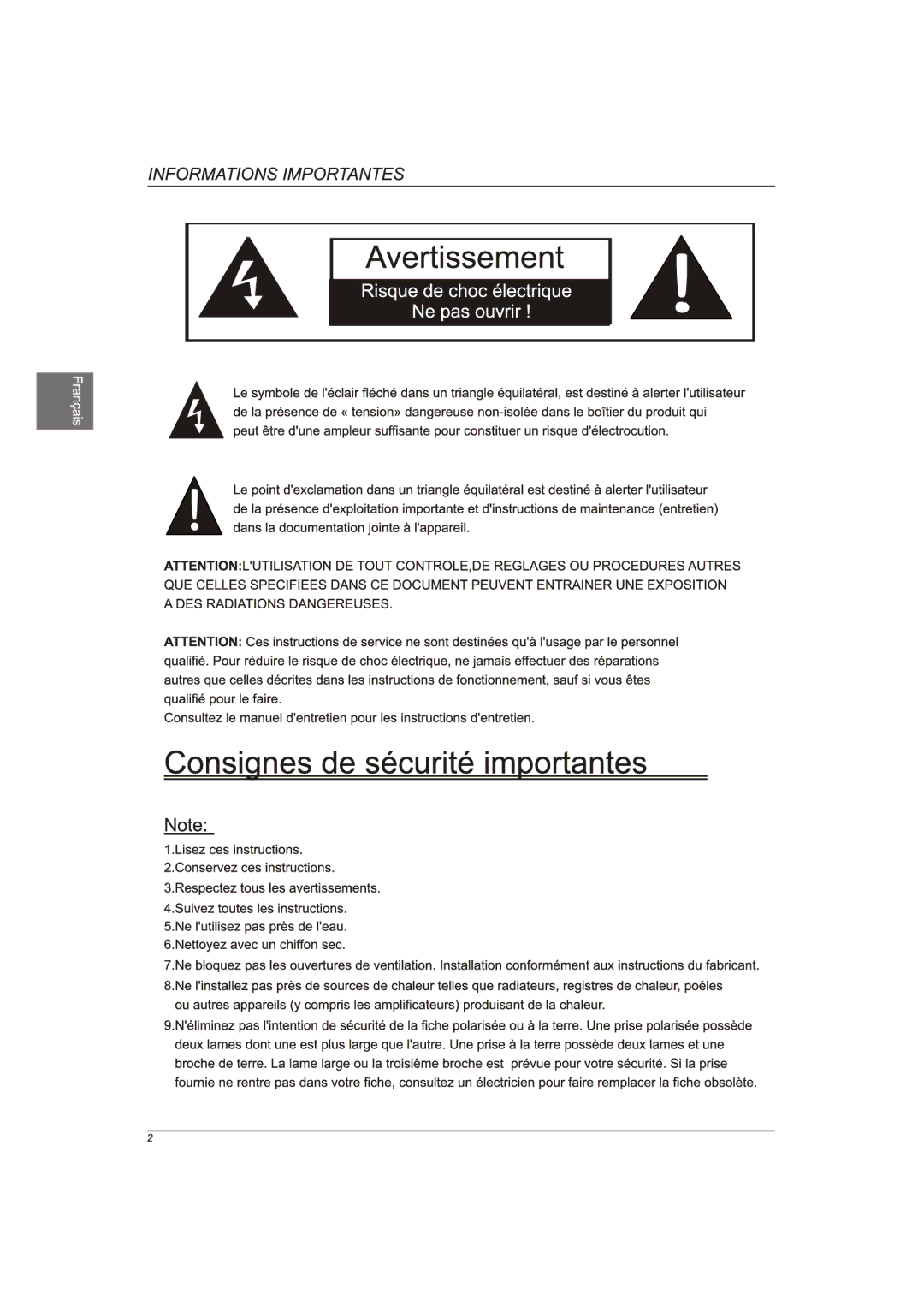 Westinghouse EW40T2XW manual 