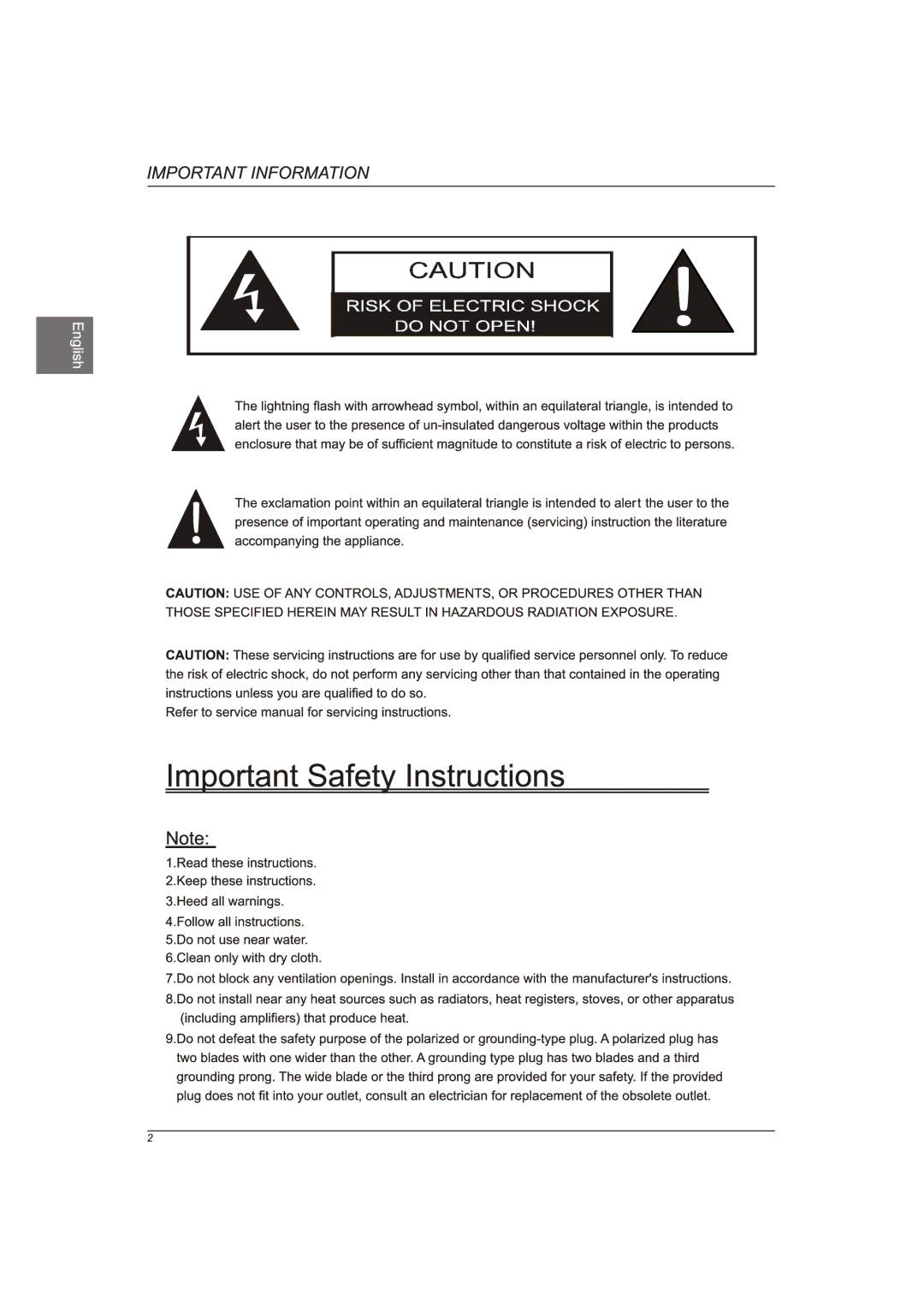 Westinghouse EW40T2XW manual 