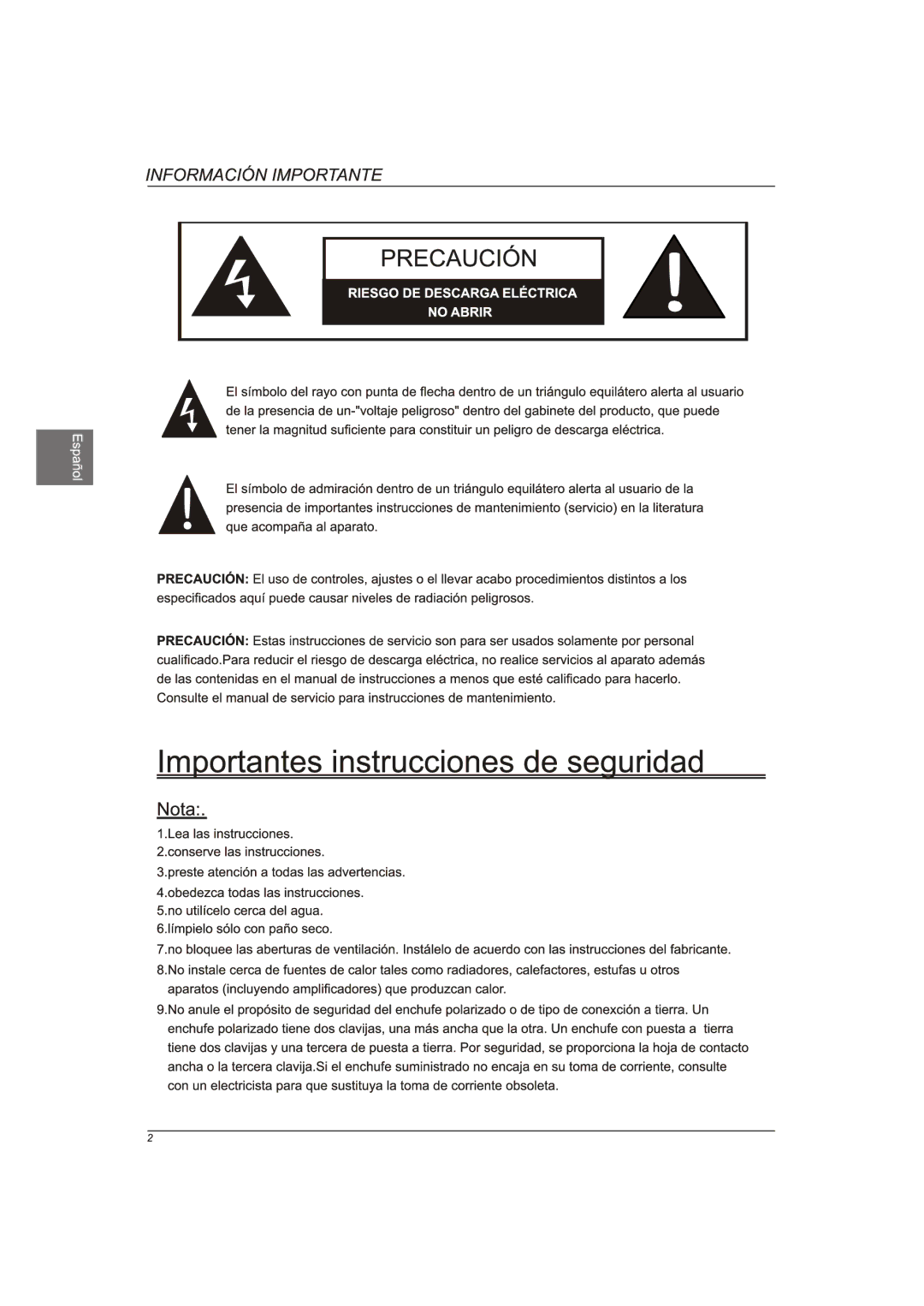 Westinghouse EW40T2XW manual 