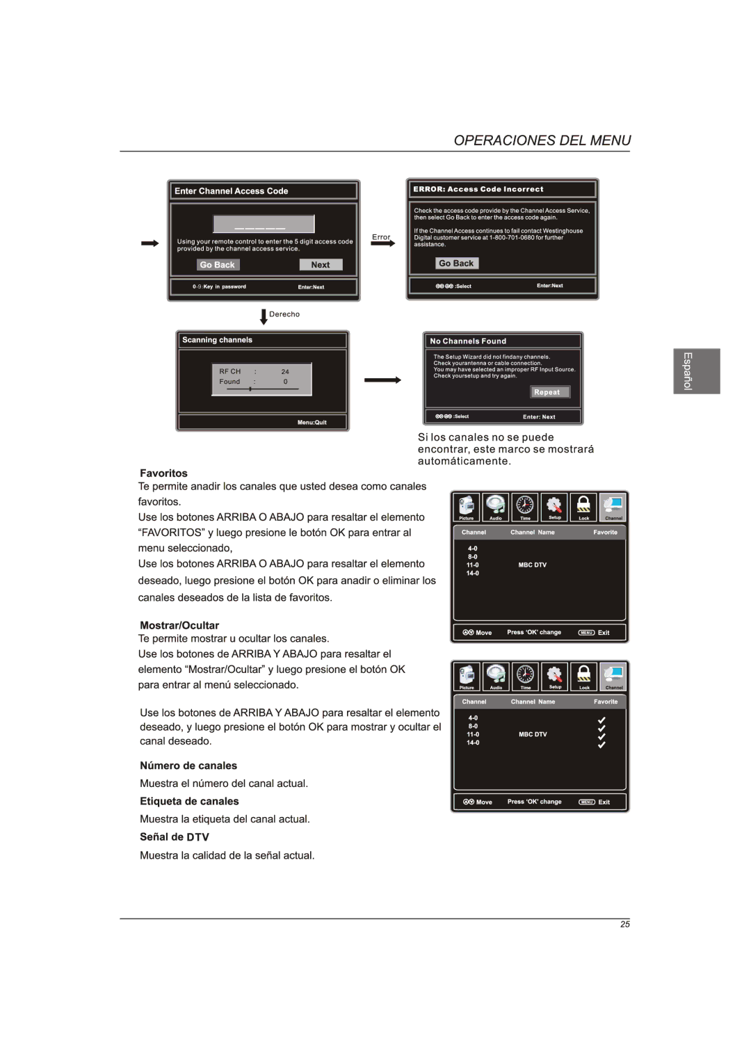 Westinghouse EW40T2XW manual 