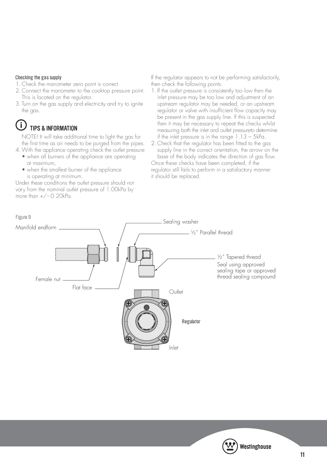 Westinghouse GHP17W, GHP95S, GHP795S, GHP16W, GHP95W, GHP765S, GHP775S, GHP17S, GHP16S manual Sealing washer 