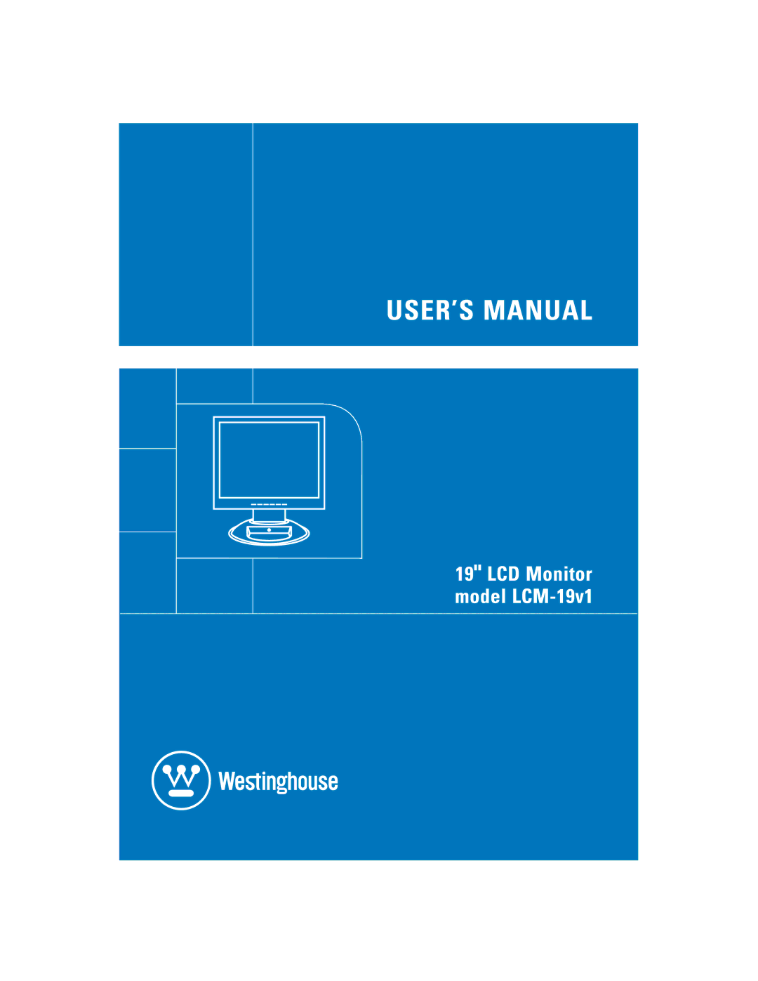 Westinghouse LCM - 19v1 manual 