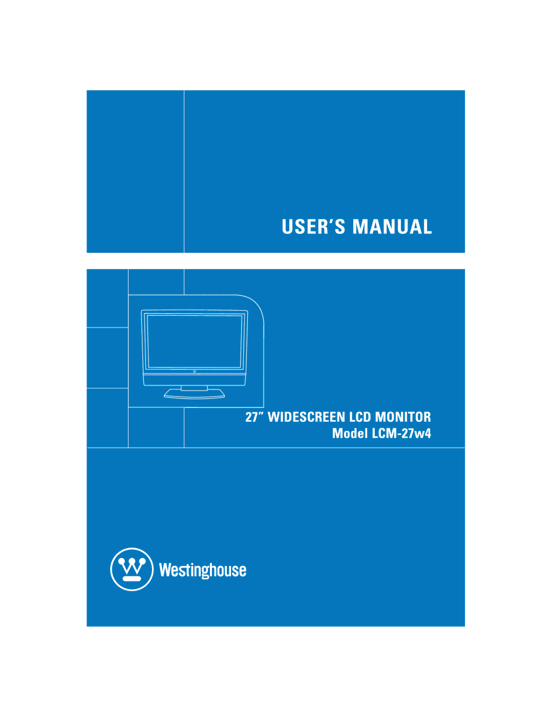 Westinghouse LCM-27w4 manual 