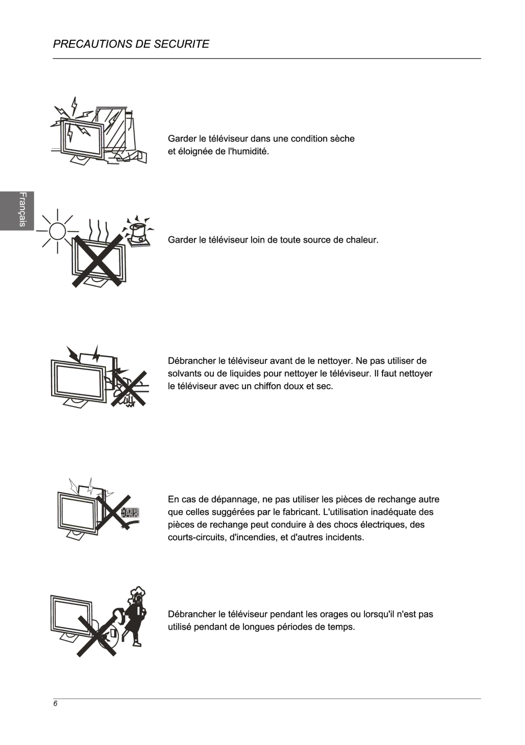 Westinghouse LD-2240, LED TV Set manual 