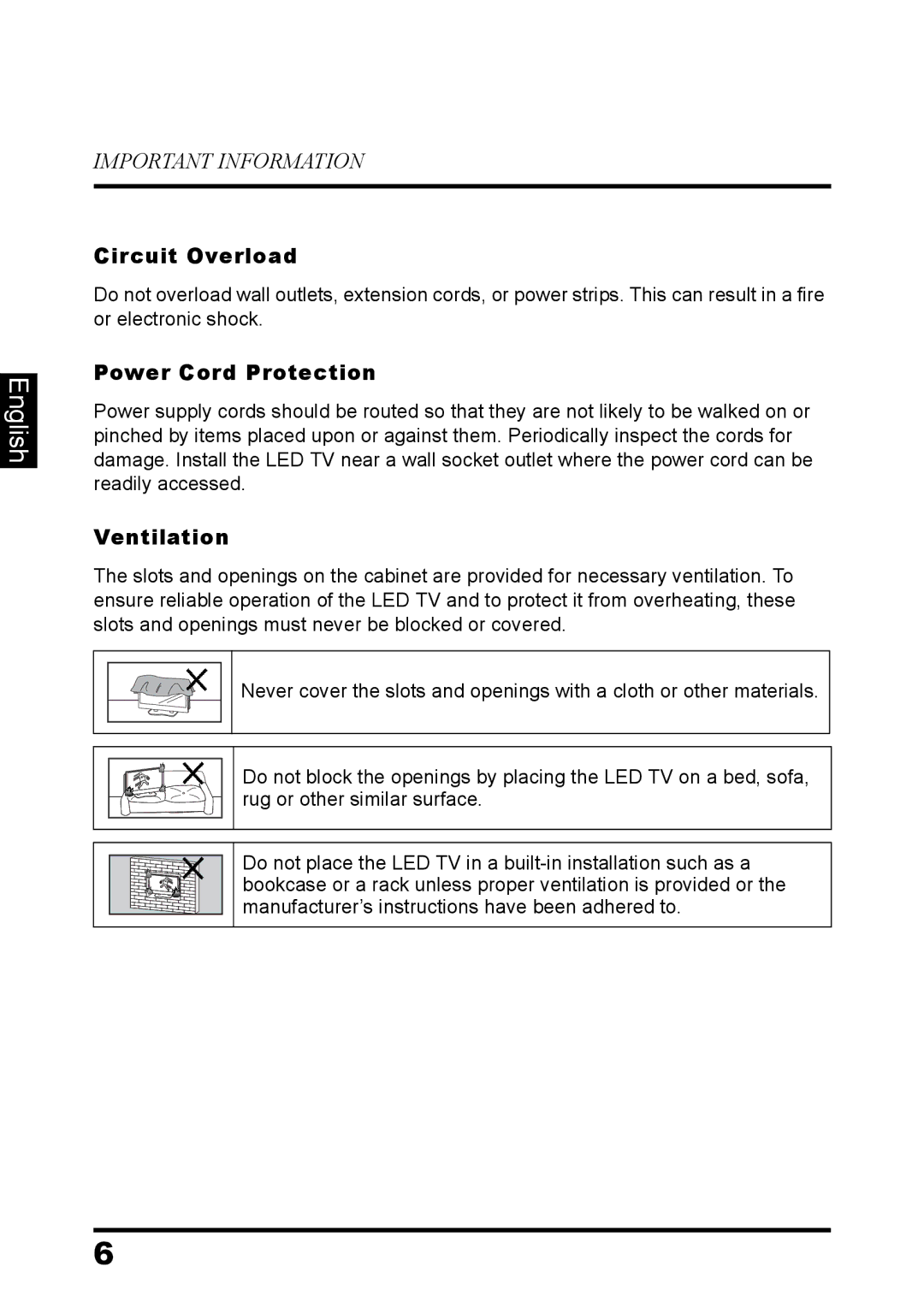 Westinghouse LD-3260 user manual Circuit Overload 