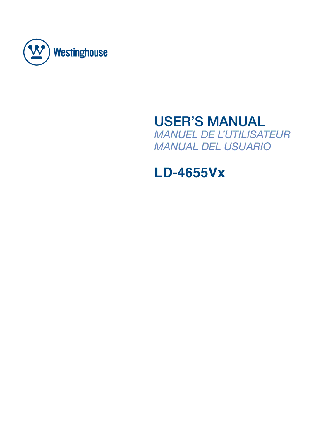 Westinghouse LD-4655VX manual 