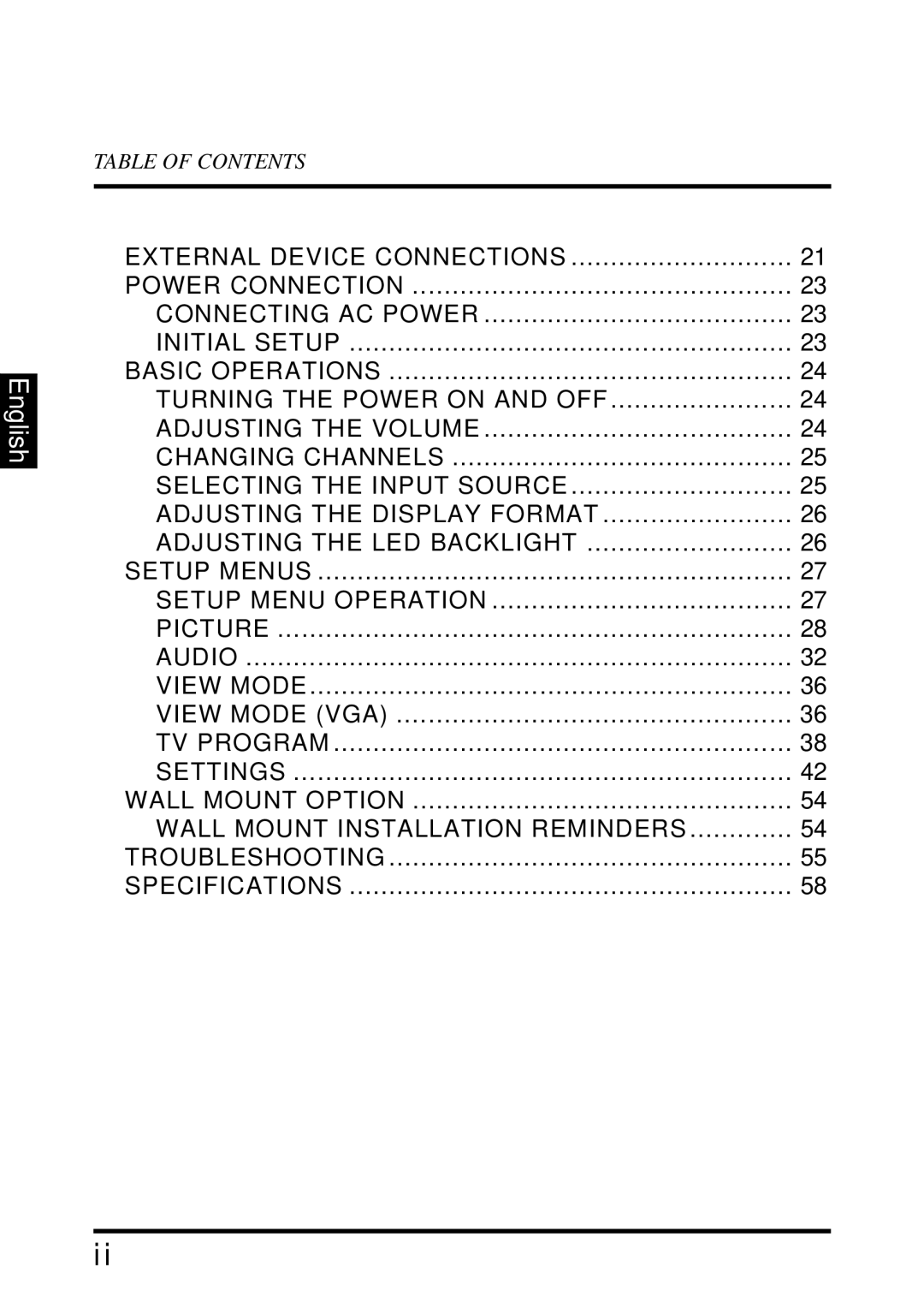 Westinghouse LD-4655VX manual English 