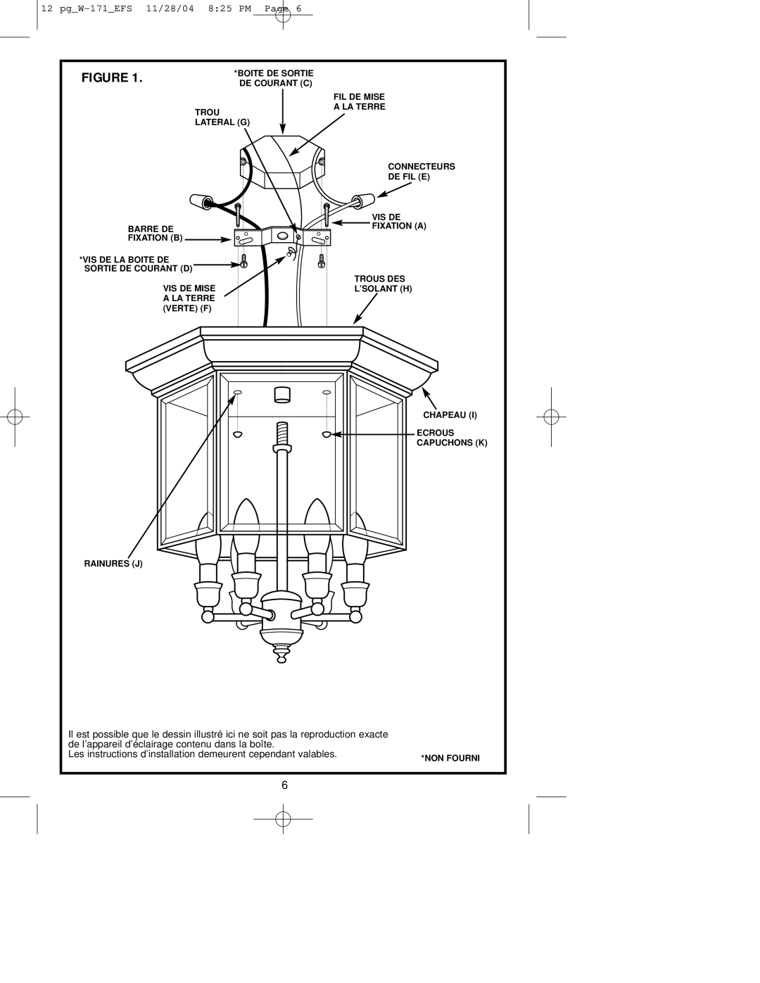 Westinghouse Outdoor Lighting Fixture owner manual Boite DE Sortie 