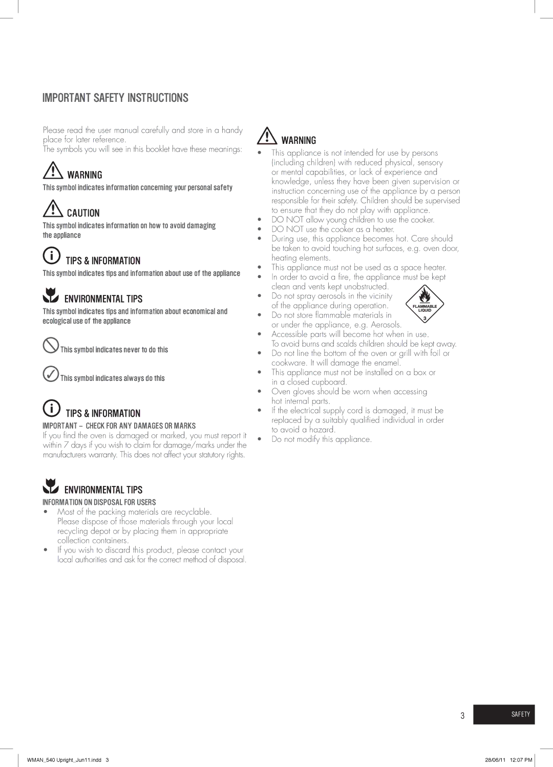 Westinghouse GEK1235W, PEK1350W, GEK1385W Important Safety Instructions, This appliance is not intended for use by persons 