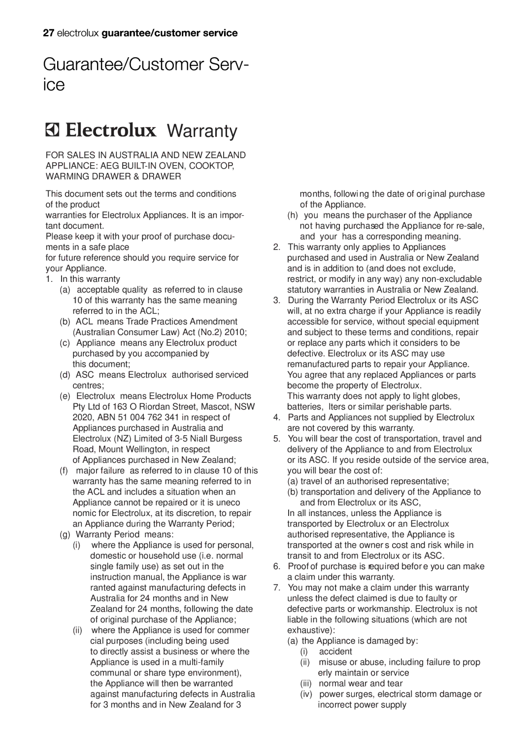 Westinghouse PHP285S, PHP285W, 95U, PHP284U manual Warranty 