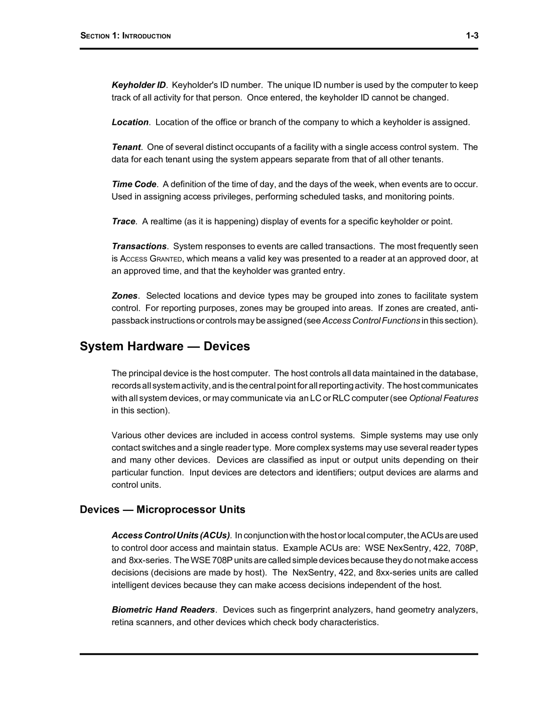 Westinghouse SE 6000 manual System Hardware Devices, Devices Microprocessor Units 