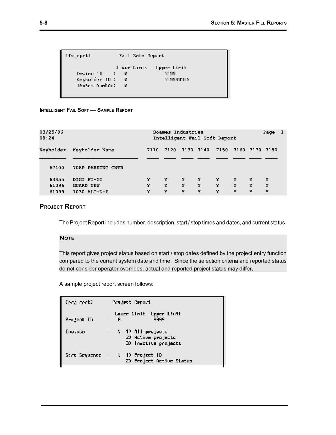 Westinghouse SE 6000 manual 708P Parking Cntr 