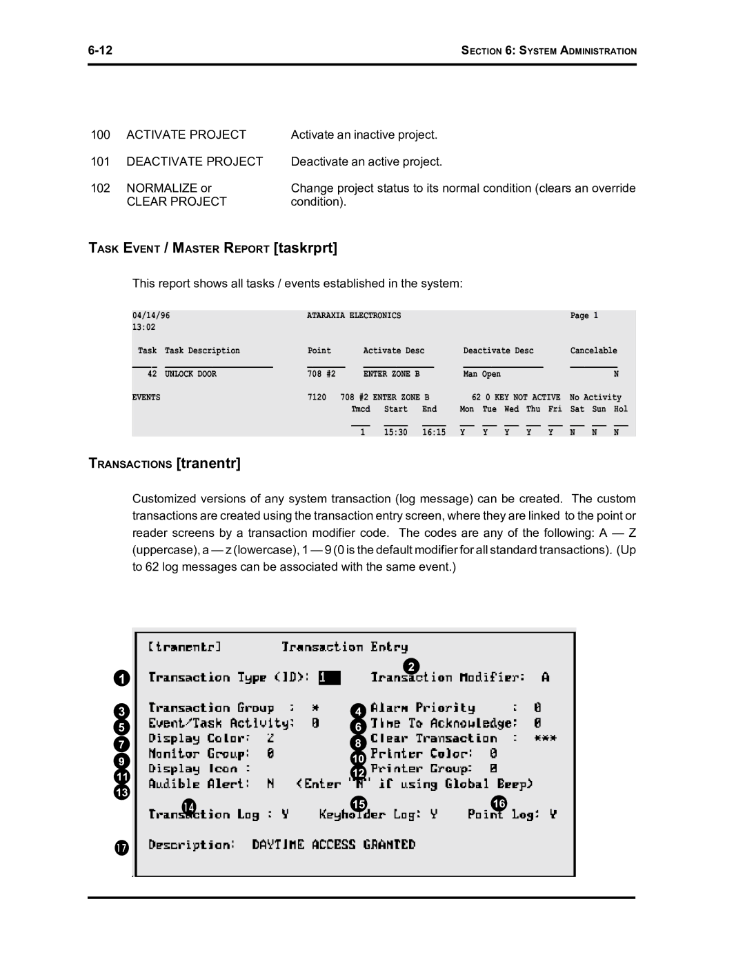 Westinghouse SE 6000 manual Activate Project 