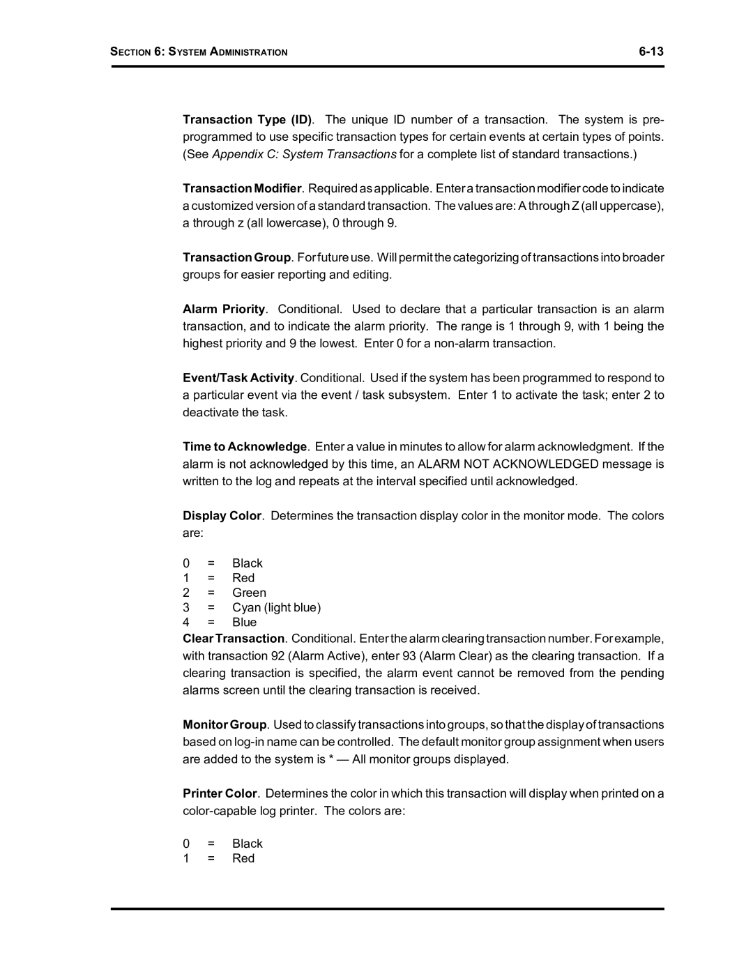 Westinghouse SE 6000 manual System Administration 