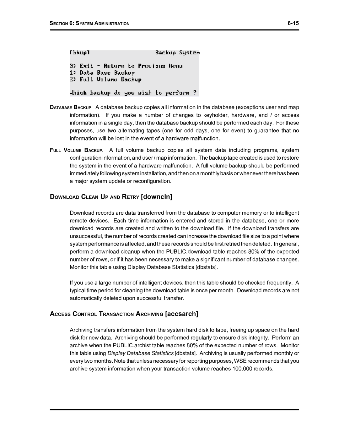 Westinghouse SE 6000 manual Download Clean UP and Retry downcln 