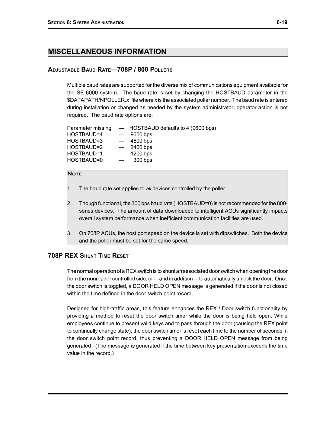 Westinghouse SE 6000 manual HOSTBAUD=4 