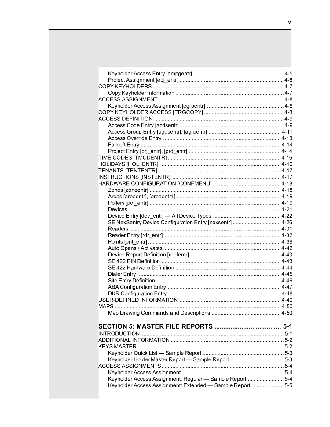 Westinghouse SE 6000 manual Master File Reports 