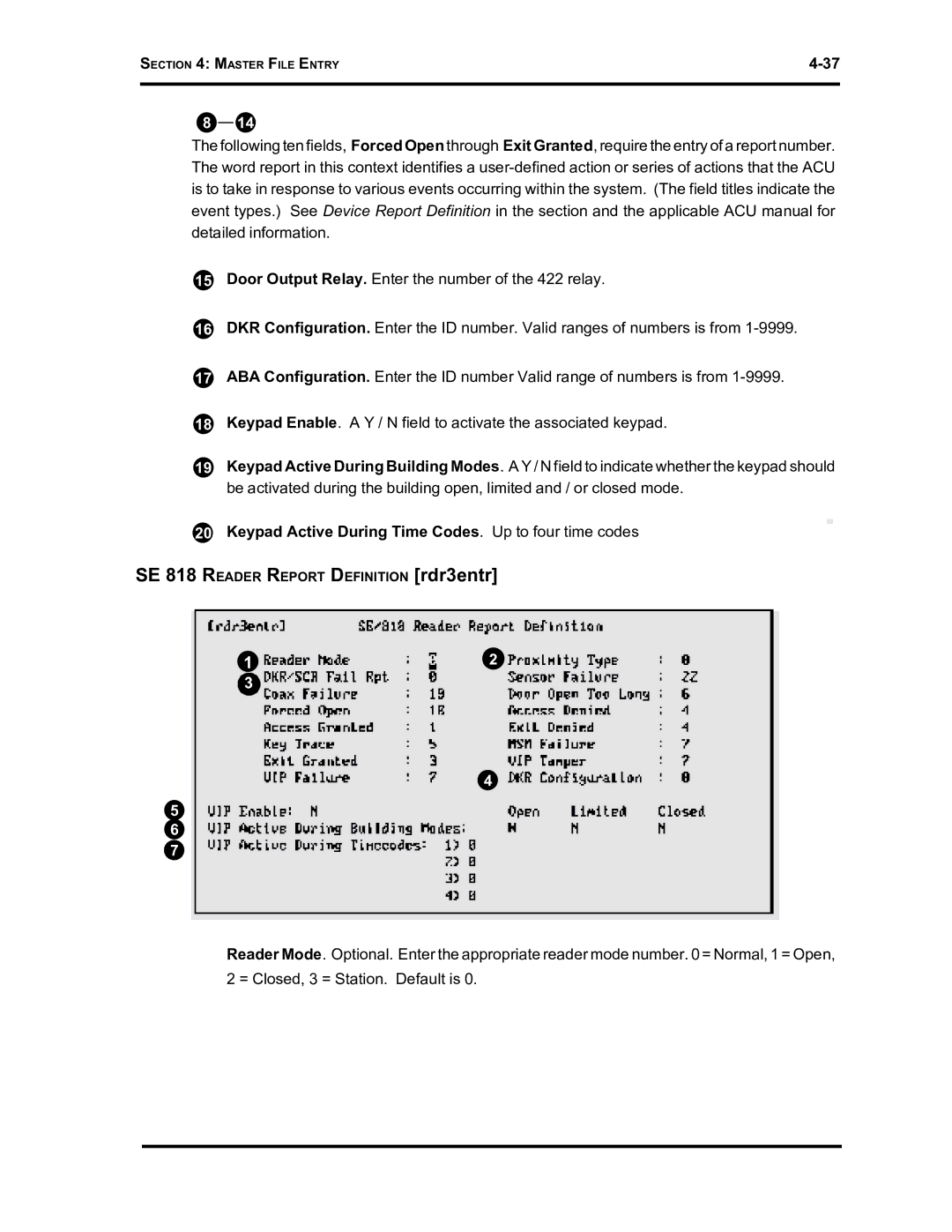 Westinghouse SE 6000 manual Keypad Active During Time Codes. Up to four time codes 