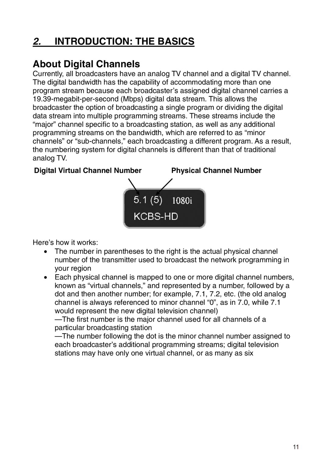 Westinghouse SK-19H210S manual About Digital Channels, Digital Virtual Channel Number Physical Channel Number 