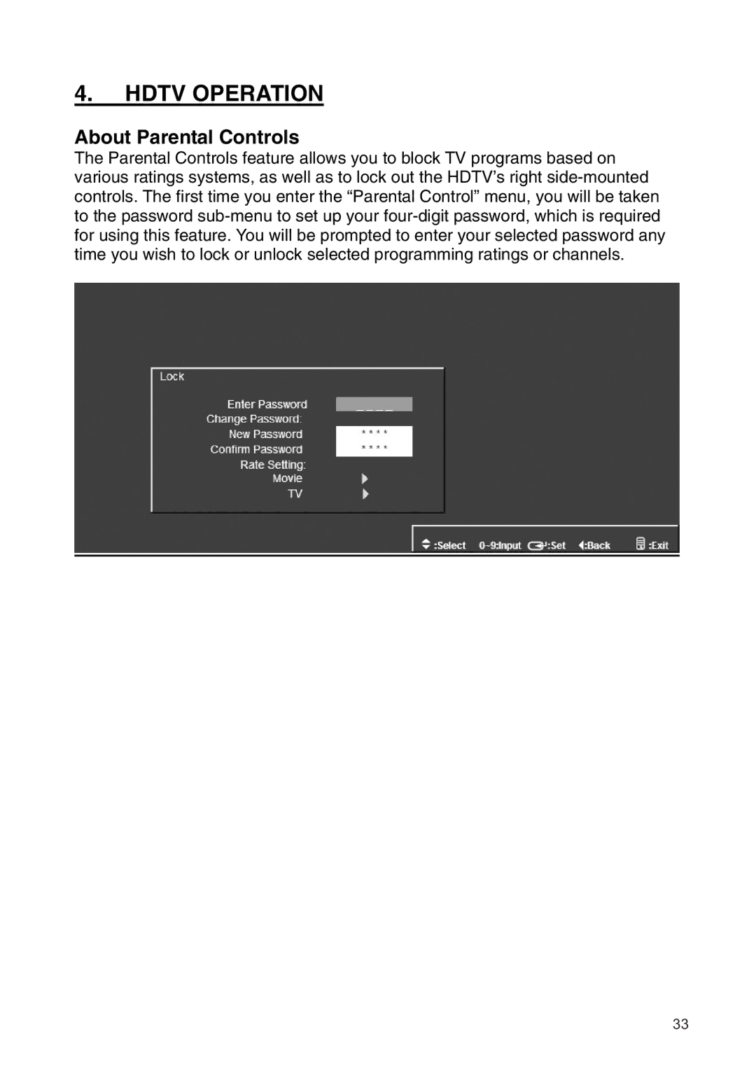 Westinghouse SK-19H210S manual About Parental Controls 