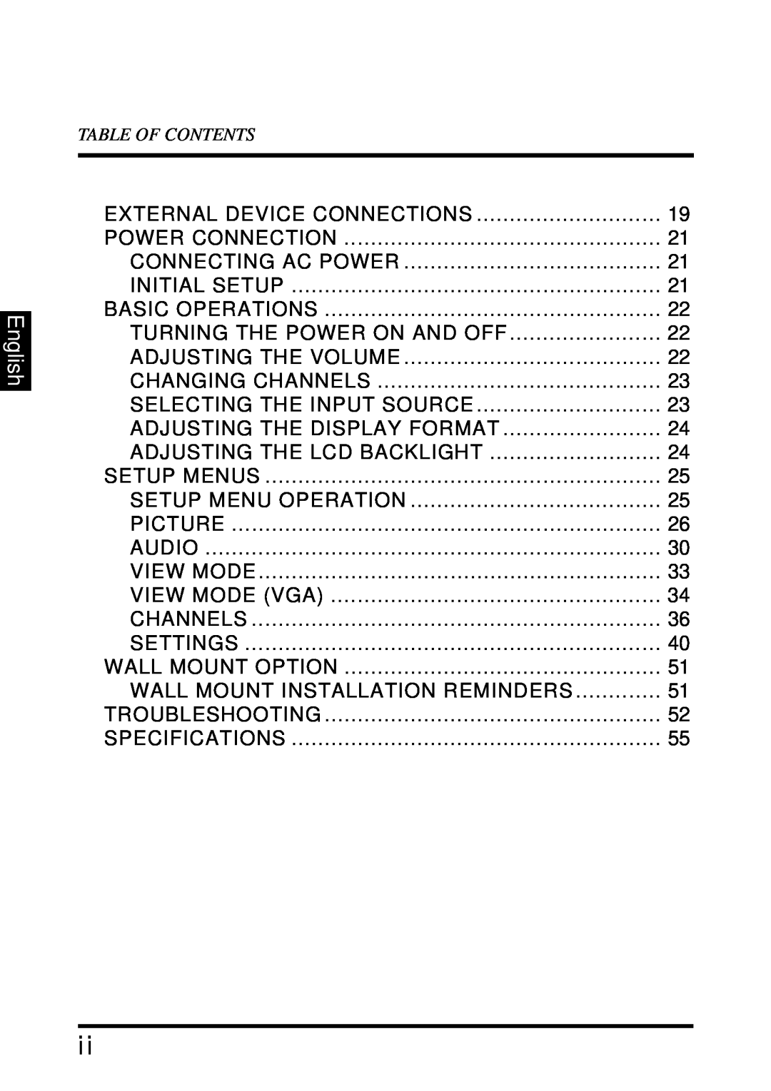 Westinghouse SK-32H640G user manual English, External Device Connections 