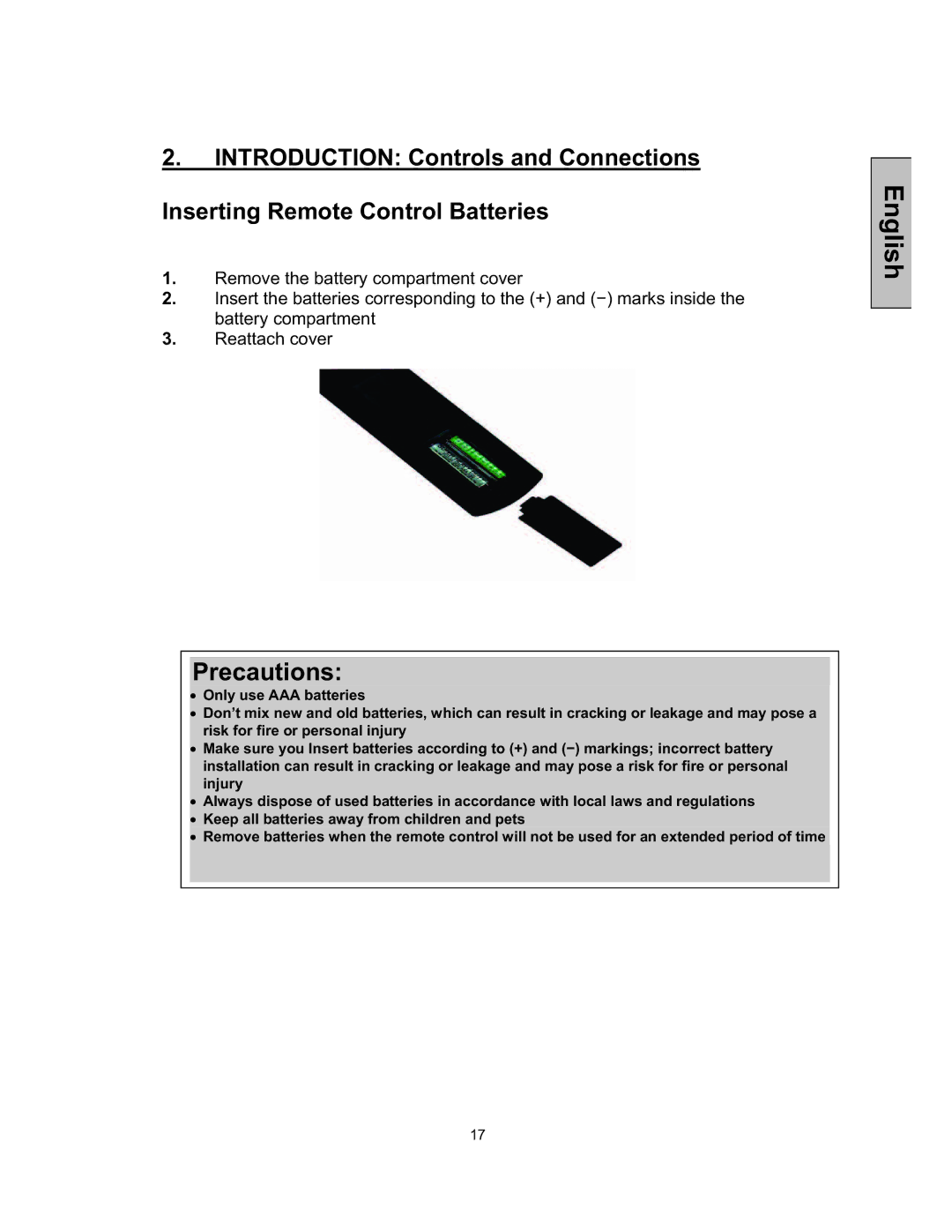 Westinghouse TX-52F480S user manual Precautions 