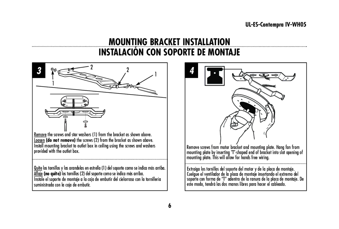 Westinghouse UL-ES-Contempra IV-WH05 owner manual 