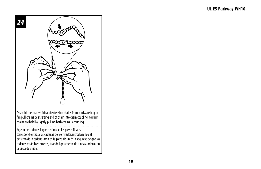 Westinghouse UL-ES-Parkway-WH10 owner manual 